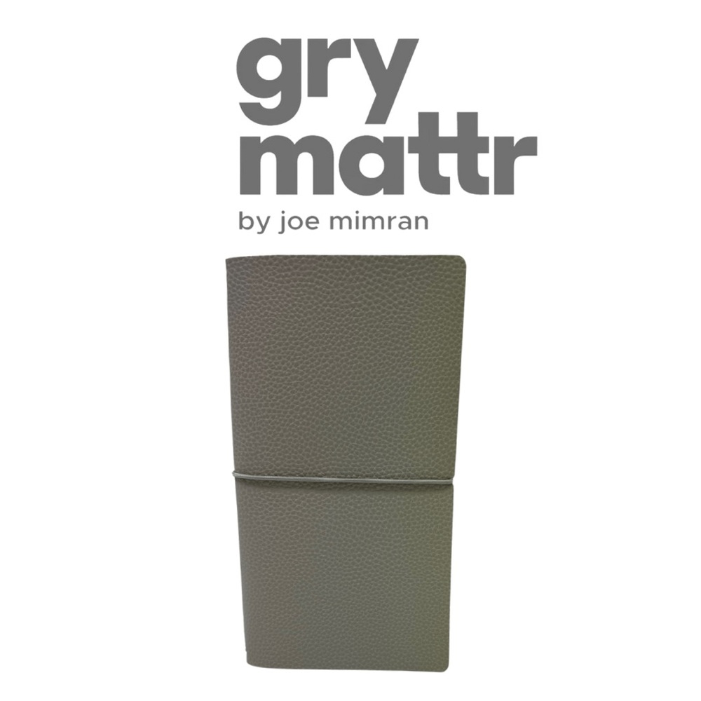 GRY MATTR TRAVELLERS NOTEBOOK - VEGAN WITH 3 BOOKS